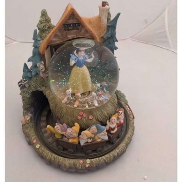 Disney Other - Disney SNOW WHITE & SEVEN DWARVES large Music SNOW GLOBE collectible holidays